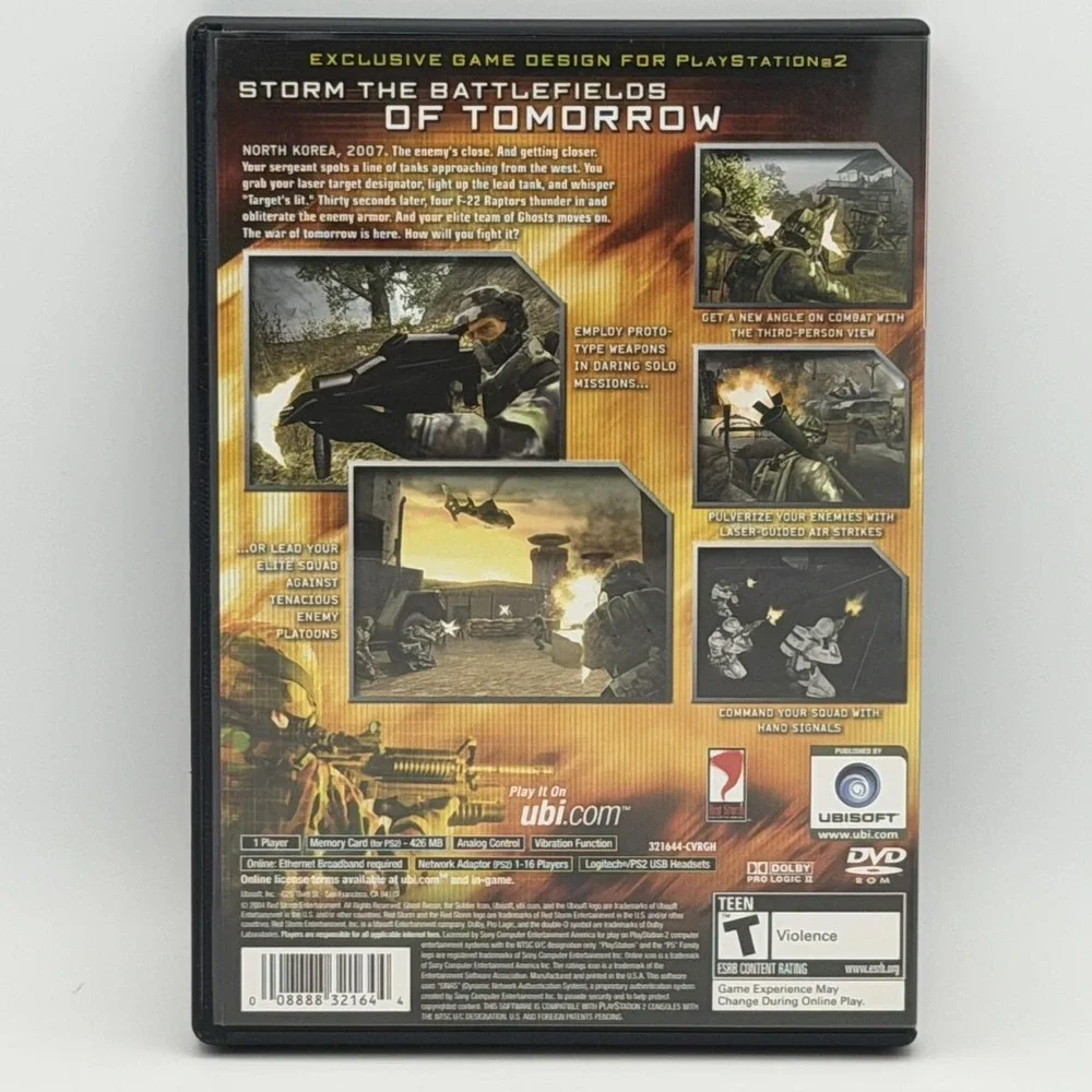 Tom Clancy's Ghost Recon 2 PlayStation 2 PS2 Greatest Hits CIB Ubisoft ESRB T
